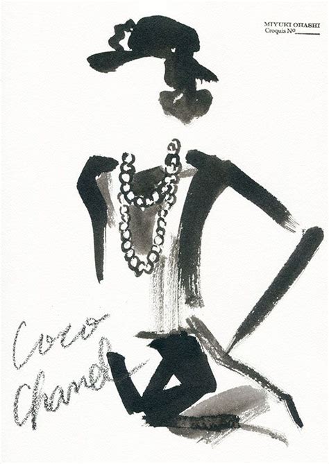 schetsen coco chanel